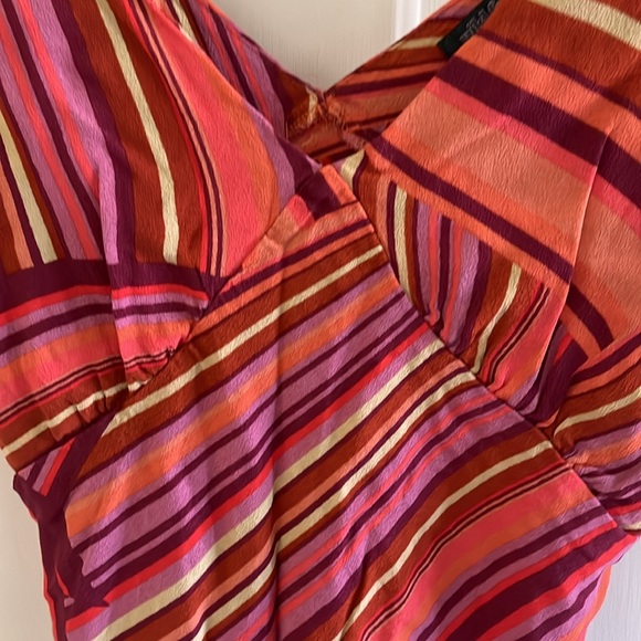 Wild Fable Women's Striped Sleeveless V Neck Slip Dress Size Medium - Picture 5 of 8